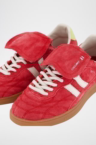 Sneakers in pelle scamosciata Beck - Rosso