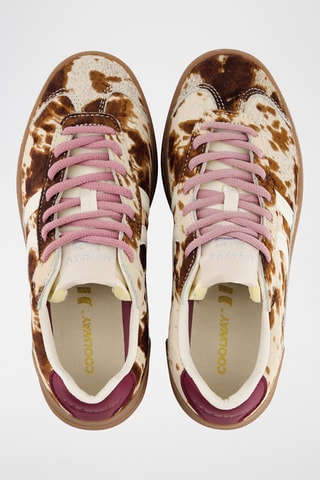 Sapatilhas em couro Duck - Castanho