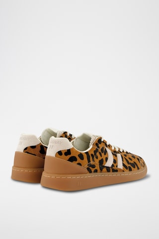 Sapatilhas em couro Duck - Castanho