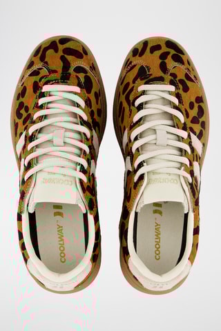 Sapatilhas em couro Duck - Castanho