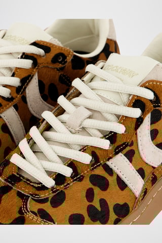 Sapatilhas em couro Duck - Castanho