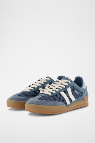 Sneakers in camoscio Grass - Blu