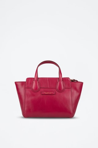 Sac à main en cuir Elettra - Fuchsia 