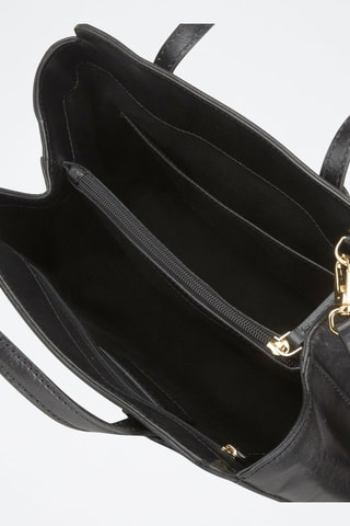 Sac à main en cuir Elettra - Noir 