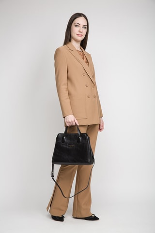 Sac à main en cuir Elettra - Noir 