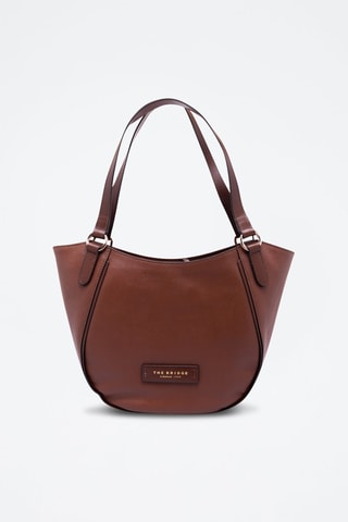 Sac à main en cuir Domitilla - Marron foncé