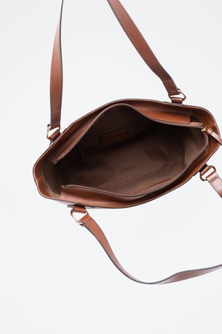 Sac à main en cuir Domitilla - Marron foncé