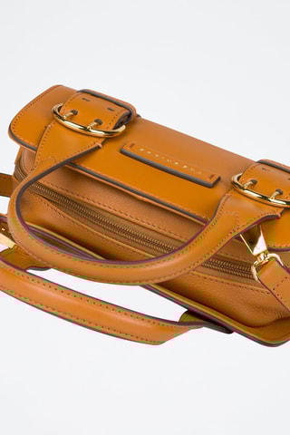 Sac à main en cuir Elena - Cognac