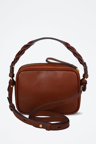 Bolso para cámara de fotos de piel Brigida - Marrón