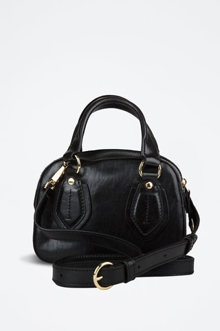 Sac à main en cuir Daphne - Noir