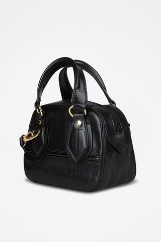 Sac à main en cuir Daphne - Noir