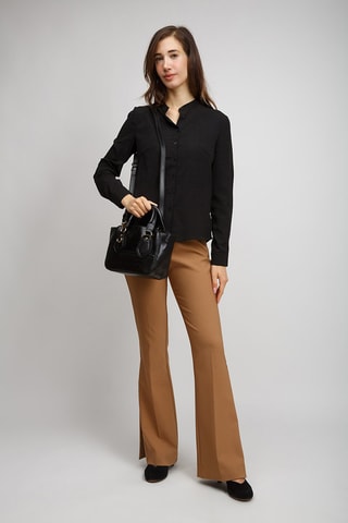 Sac à main en cuir Daphne - Noir