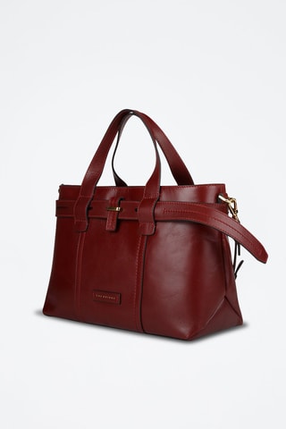 Sac à main en cuir Vigna Nuovo - Bordeaux