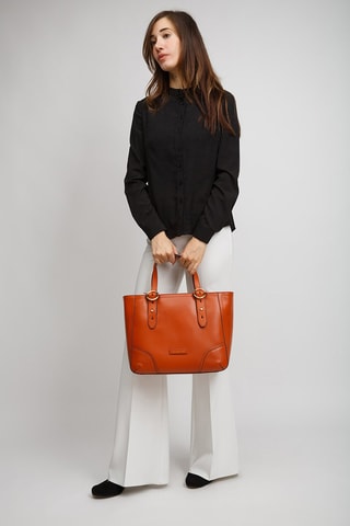 Sac à main en cuir Matilde - Orange