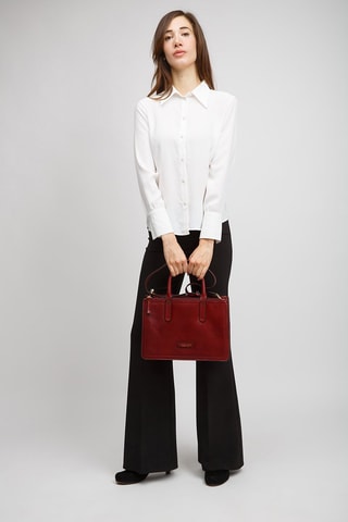 Sac à main en cuir Beatrice - Rouge