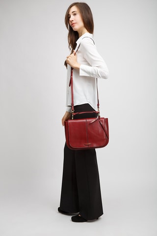 Sac à main en cuir Faentina - Rouge