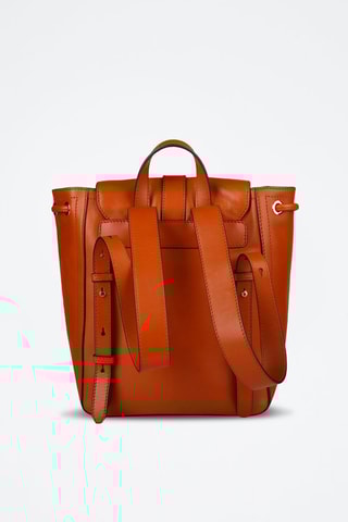 Mochila de piel Matilde - Naranja