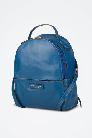 Mochila de piel Elettra - Azul oscuro 