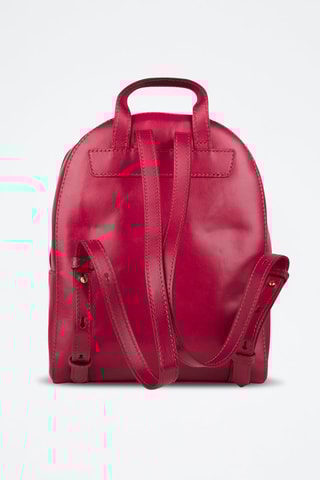 Mochila de piel Elettra - Fucsia 