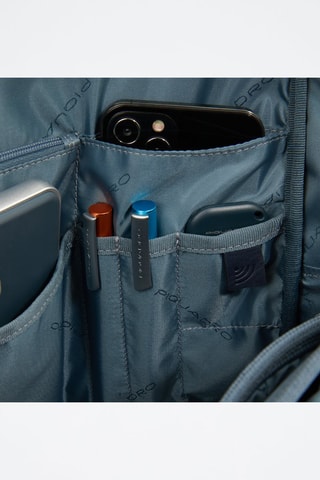 Cartable en cuir - Bleu marine