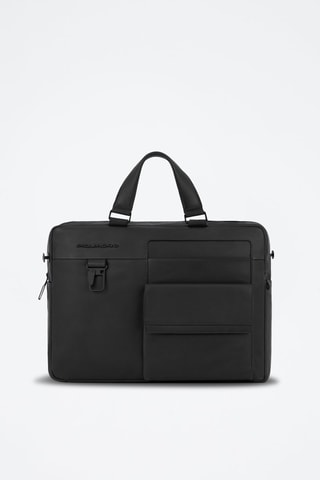Cartable en cuir - Noir
