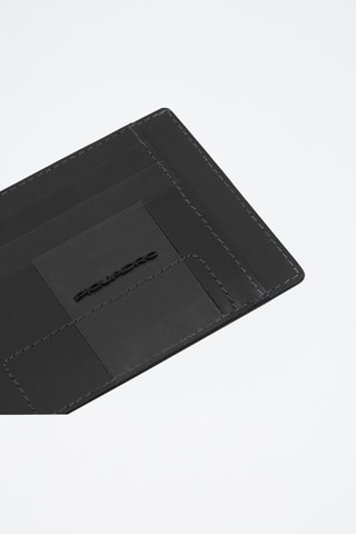 Porte-cartes en cuir - Noir