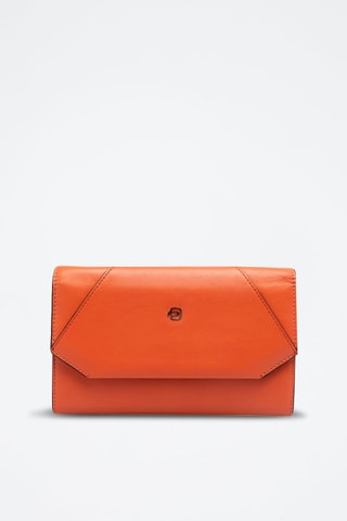 Pochette en cuir - Orange