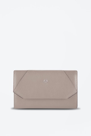 Pochette en cuir - Taupe 