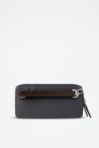 Trousse en cuir - Bleu marine