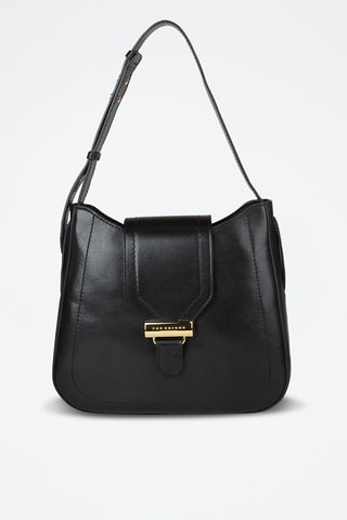 Sac porté épaule en cuir Benedetta - Noir