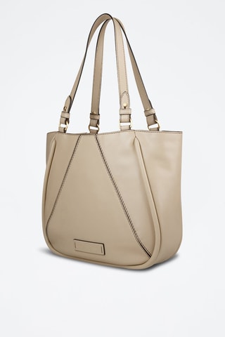 Sac porté épaule en cuir Brigida - Beige