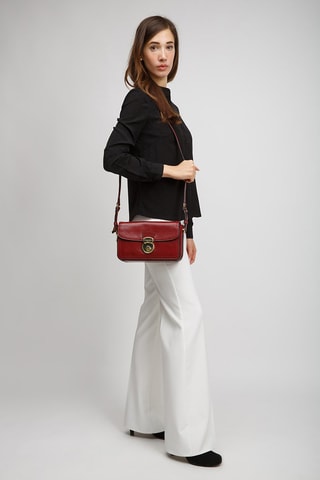 Sac bandoulière en cuir Corsini - Rouge