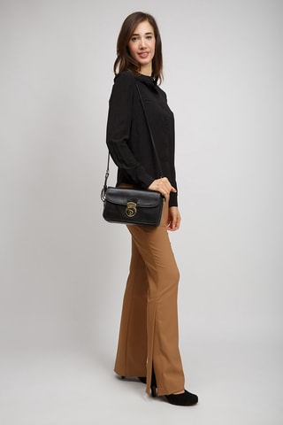 Sac bandoulière en cuir Corsini - Noir