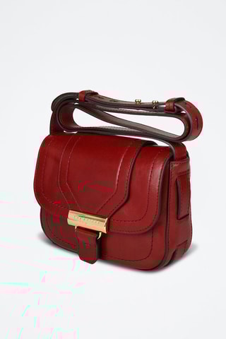 Sac bandoulière en cuir Benedetta - Bordeaux