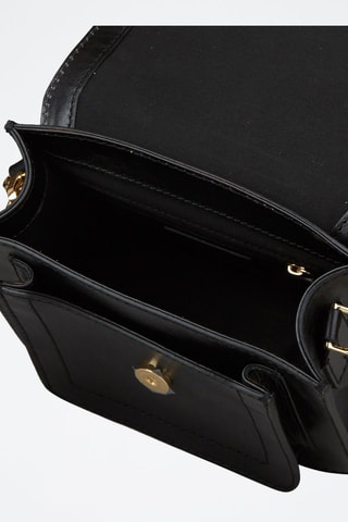 Sac bandoulière en cuir Elba - Noir