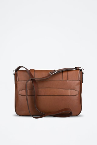 Sac bandoulière en cuir Cesare - Marron 