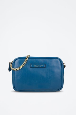 Sac bandoulière en cuir Elettra - Bleu foncé