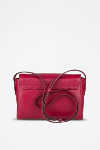 Sac bandoulière en cuir Elettra - Fuchsia 