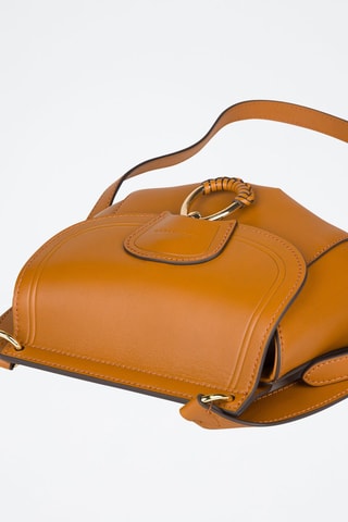 Sac bandoulière en cuir Erica - Cognac