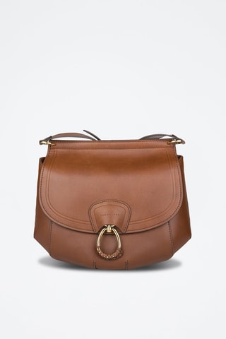 Sac bandoulière en cuir Erica - Marron