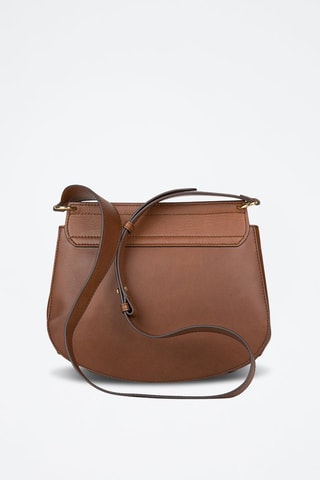 Sac bandoulière en cuir Erica - Marron