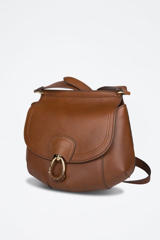 Sac bandoulière en cuir Erica - Marron
