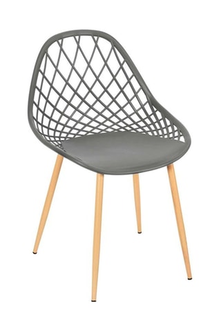 4 cadeiras de exterior Malaga 
Cinzento e natural