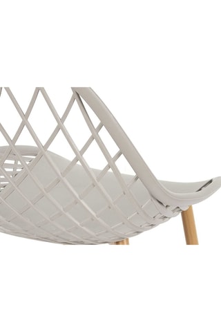 4 cadeiras exteriores Malaga - Cinzento