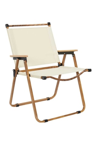 Cadeira de campismo dobrável Mariposa Bege