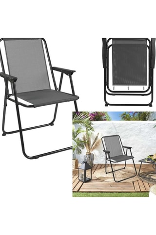 Cadeira de jardim dobrável - 45 x 84 x 54 cm