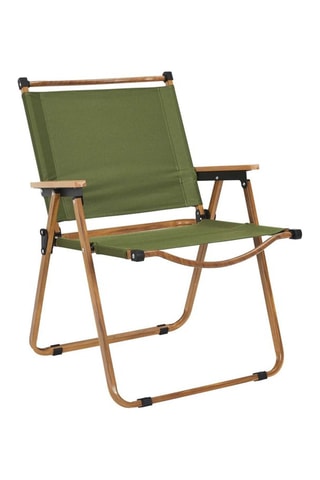 Cadeira dobrável Mariposa Verde e natural