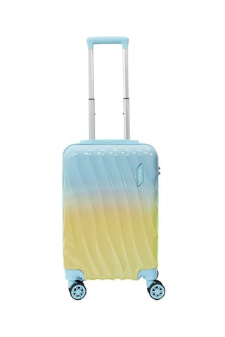 Mala de cabine S - Amarelo e azul