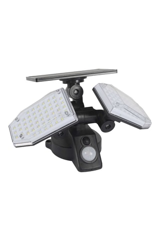 Candeeiro solar de exterior LED - Branco e preto