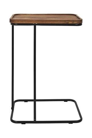 Mesa para sofá em acácia - 40 x 55 x 30 cm